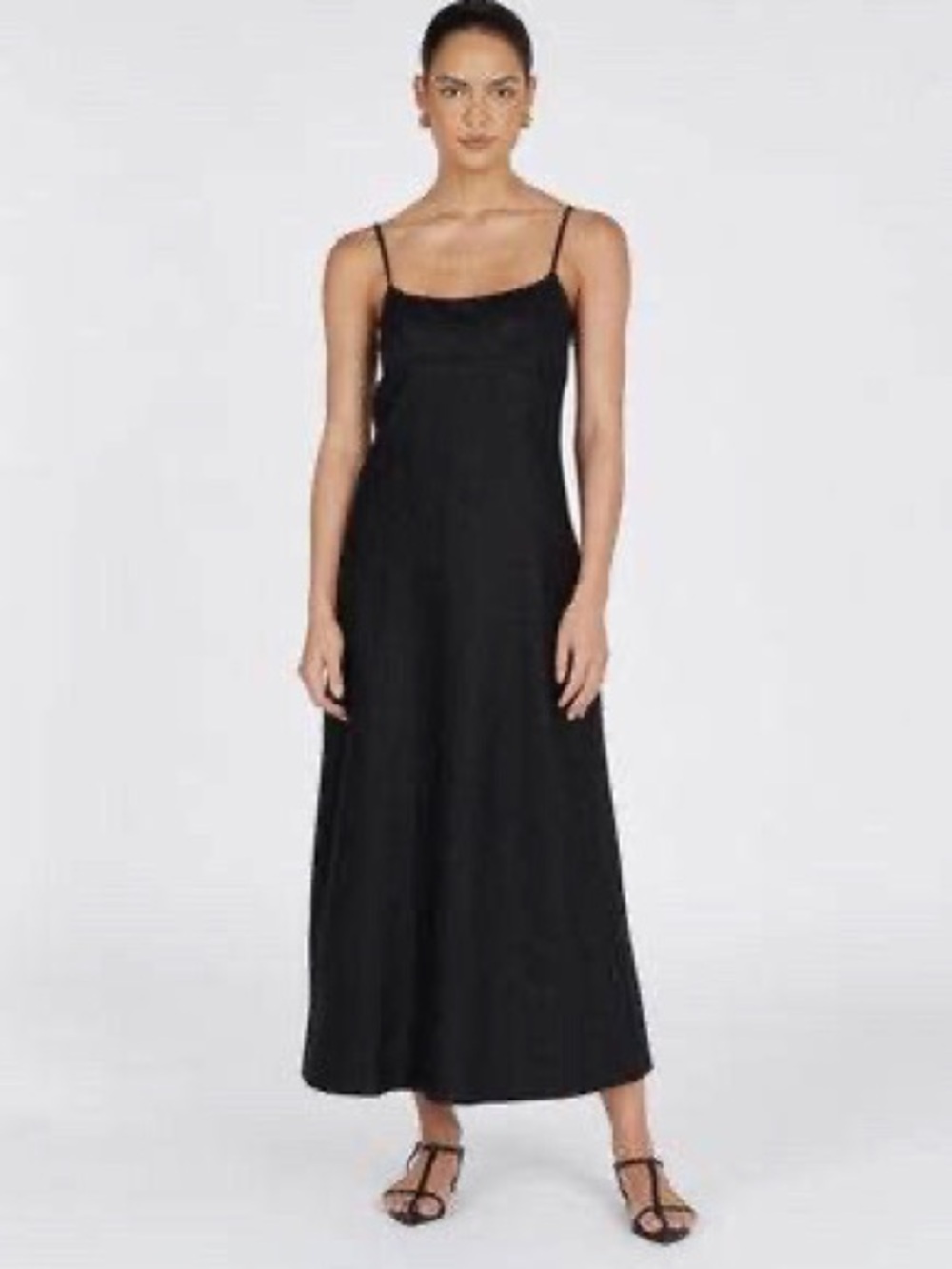 NWT DISSH Lucia Linen Midi Dress